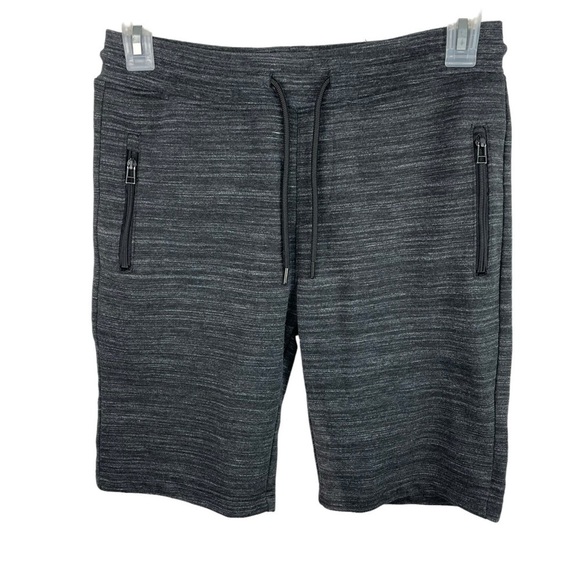 Ocean Current | Charcoal Gray Zip Pocket Sweat Shorts - Picture 1 of 7